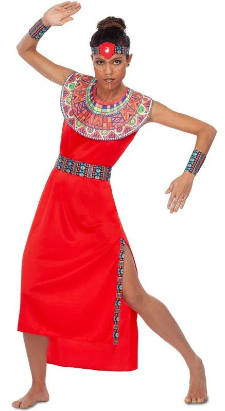 Disfraz de Masái Africana para Mujer Africanos Viving